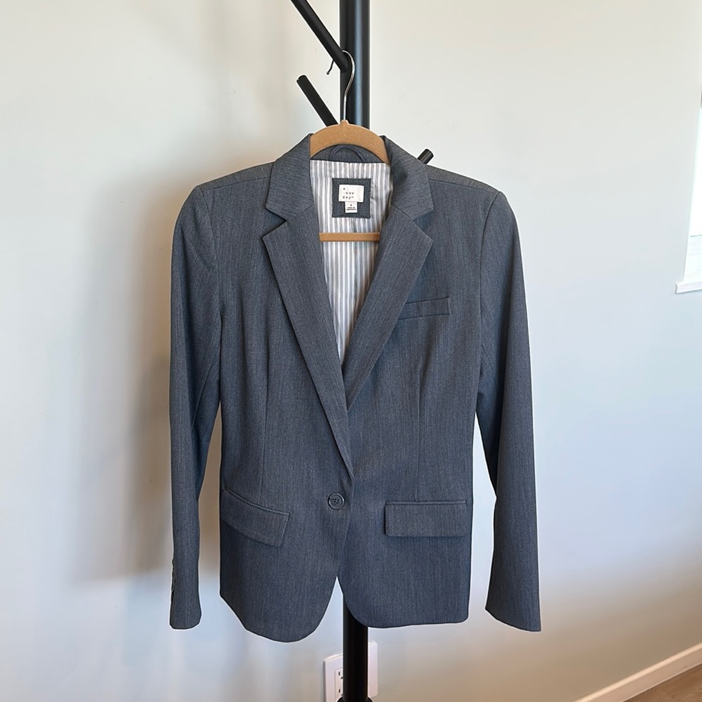 A New Day Blueish Gray Women’s Blazer (4)